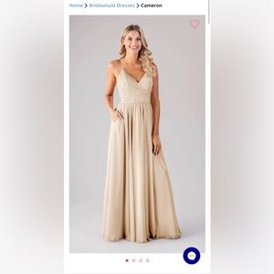 Kennedy Blue Bridesmaid Dress in Champagne